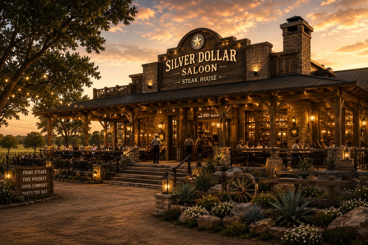 Silver Dollar rendering at golden hour